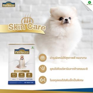 "แถม100กรัม" Perfecta 500g อาหารสุนัขโรคผิวหนัง อาหารสุนัขภูมิแพ้ อาหารสุนัขสกินแคร์ BNN Petshop bnnpetsh