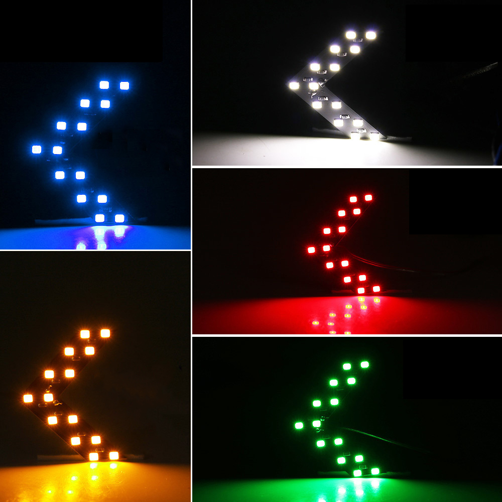 Wll 14smd Led ไฟสัญญาณด้านขวาและซ้าย แบบลูกศร ไฟสัญญาณเลี้ยวรถยนต์