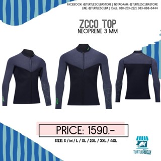 เสื้อ wetsuit Neoprene​ Zcco​ 3mm​ ดำน้ำ​ ผู้ชาย ผู้หญิง พร้อมส่ง