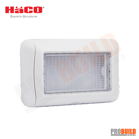 HACO หน้ากากกันน้ำแบบฝัง 3 ช่อง รุ่น PR-W222R