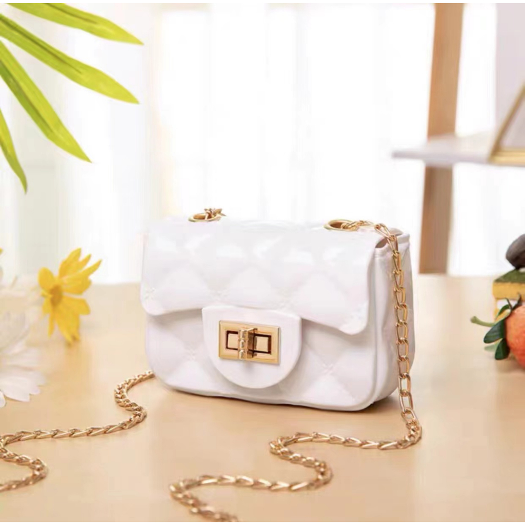 กระเป๋าแฟชั่นสะพายข้างสายโช่ยอดฮิด ราคาถูกสวยๆ ไร้สายหิ้ว ราคา ถูกที่สุด ดีลบีเคเค แกลเลอรีภาพที่ 5