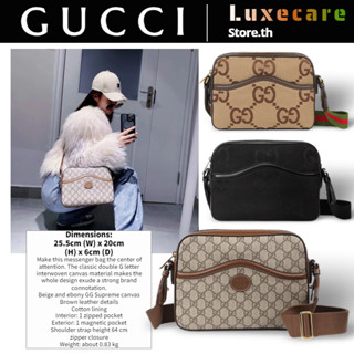 กุชชี่👜Gucci GG Retro Women/Shoulder Bag ผู้ชายและผู้หญิง/สไตล์เดียวกัน/กระเป๋าสะพายไหล่/กระเป๋าสะพายข้าง