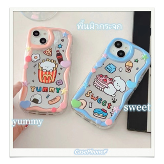 ✨ส่งของขวัญ✨เคส for iPhone 11 14 Pro Max Case for iPhone 12 13 ป้องกันการตก การป้องกัน พื้นผิวกระจก sweet ลูกสุนัข