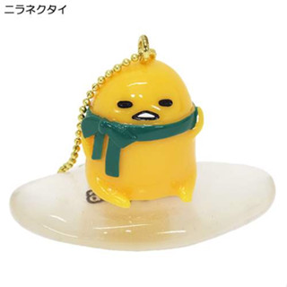 พวงกุญแจ Gudetama ตัวเล็ก แบบใส่ผ้าพันคอ ทำจากอะคริลิค ขนาด 6 ซม. (วัดรวมสายห้อย)