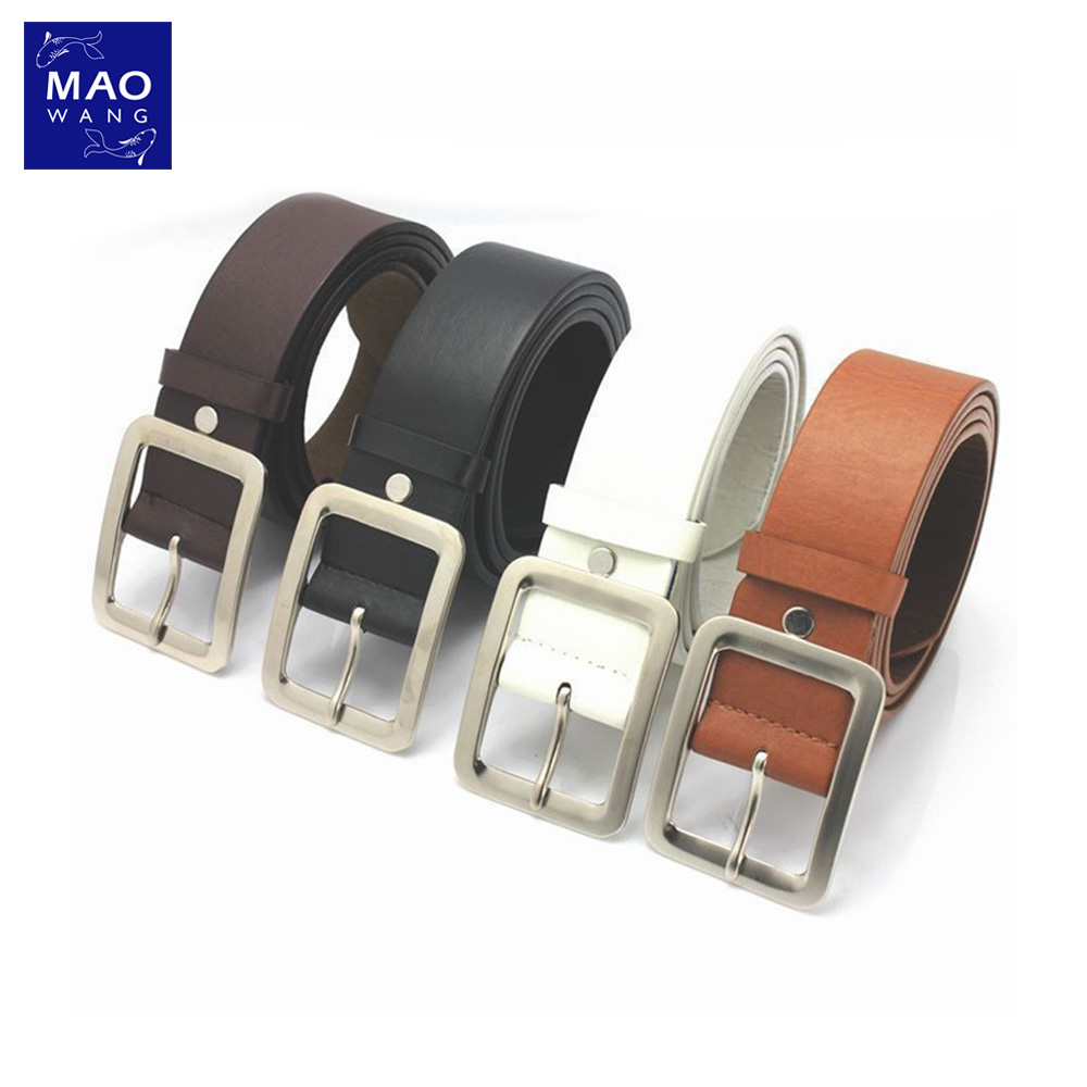 MAO เข็มขัดผู้ชายหนัง PU คลาสสิก เข็มขัดลําลอง หัวเข็ม ใส่ได้ทุกโอกาส