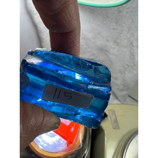 cz blue Topaz 115 gram 40x30mm