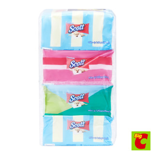 สก๊อตต์ กระดาษเช็ดหน้า ซอฟท์บ๊อกซ์ 160 แผ่น x 4 คละลาย