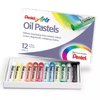 Pentel เพนเทล Oil Pastels สีชอล์ค 12 Colors 12 สี PHN-12AS