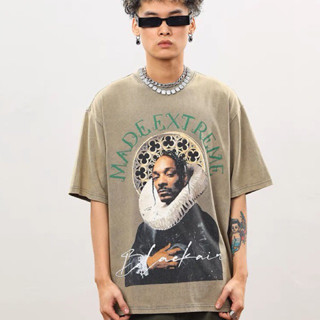 เสื้อยืดผู้ชายโอเวอร์ไซส์ snoop dog y2k แฟชั่น ฮิต