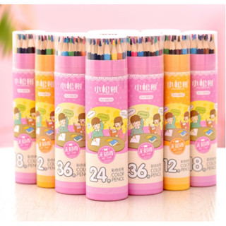 กระบอกสีไม้ ดินสอสี ดินสอระบายสี พร้อมส่ง 12/24/36สี