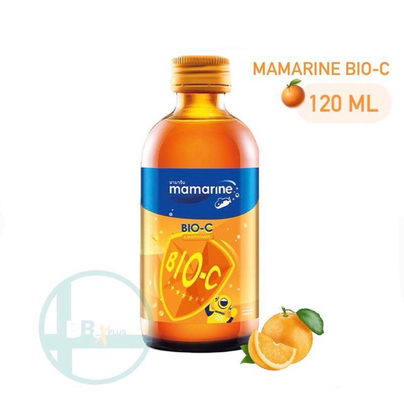 Mamarine Bio-C plus multivitamin 120 ml สูตรสีส้ม