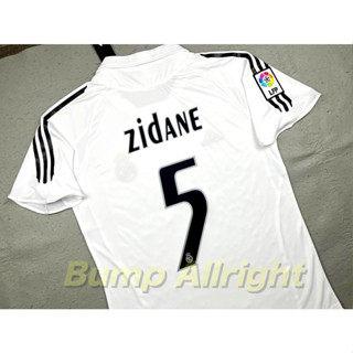 Retro : เสื้อฟุตบอลย้อนยุค Vintage เรอัลมาดริด Home 2005 + 5 ZIDANE, เสื้อเปล่า !!