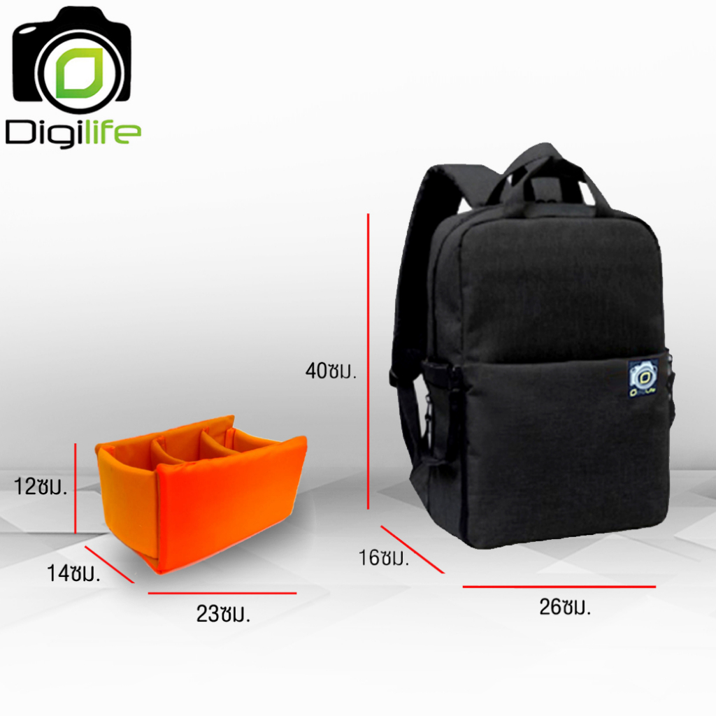 Digilife Bag No.1605 Fastpack / Camera Backpack - กระเป๋าเป้ กระเป๋ากล้อง แบบ Quick / Camera Bag - รูปที่ 6