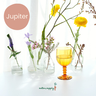 Jupiter glass เเก้ว เเก้วน้ำ เเก้วไวน์ เครื่องดื่ม เเก้วคริสตัล มีรอยฟองอากาศบางจุด