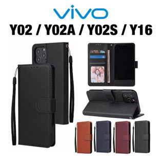 vivo Y16 Y02S Y02 Y02A ฝาพับ เคสฝาพับ ฝาพับแม่เหล็ก เคส แม่เหล็ก วีโว วีโว่