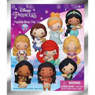 (ของแท้100%)1สุ่ม Disney Princess Food Bag Clip