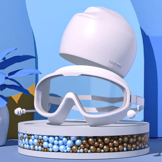 ผู้ใหญ่ Goggles แว่นตาว่ายน้ำสำหรับผู้ชายและผู้หญิง แว่นตาดำน้ำ HD กันน้ำและกันหมอก แว่นตาว่ายน้ำแฟชั่นกรอบใหญ่