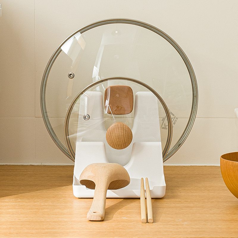 ห้องครัว Pot Cap Rack ชั้นวางของ