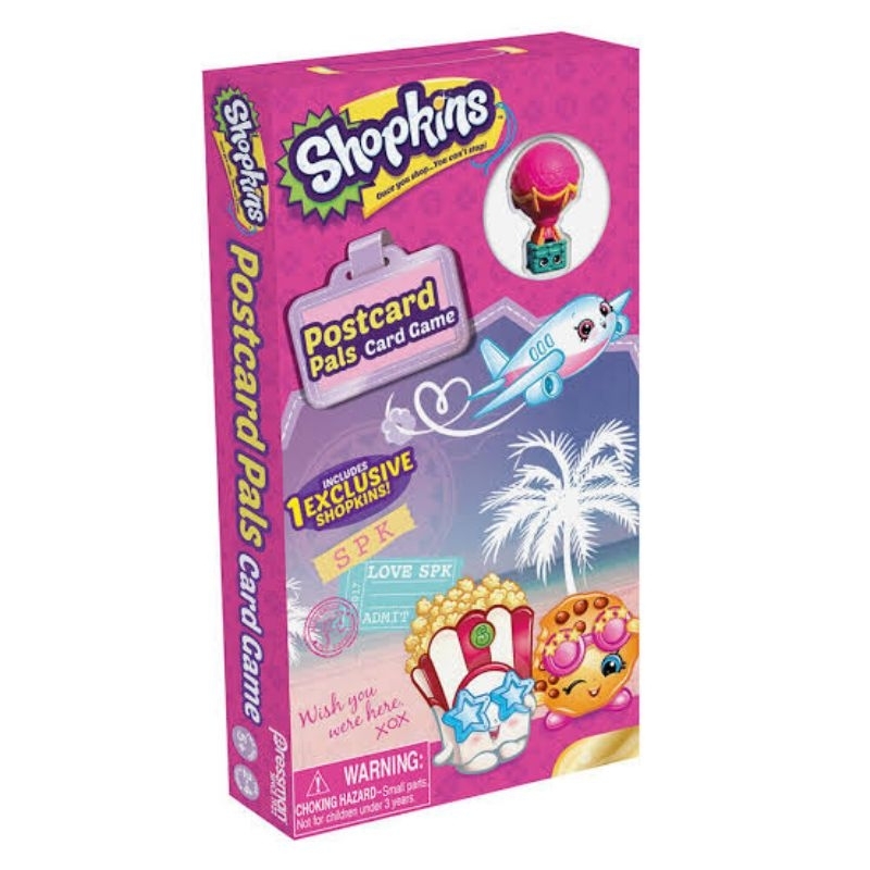 Pressman Toys: Shopkins Postcard Pals Card Game with Collectible Exclusive Shopkins!