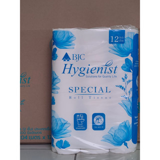 BJC Hygienist กระดาษทิชชู่ม้วนเล็ก **แพ็ค 12 ม้วน** กระดาษชำระ ทิชชู่ม้วนเล็ก กระดาษทิชชู่ เนื้อ 2 ชั้น ยาว 17 เมตร