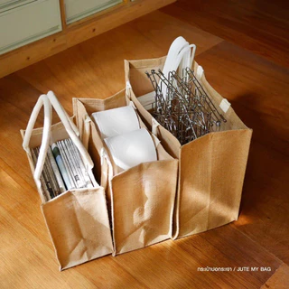 MUJI ของแท้ 👜 Jute Bag กระเป๋าปอกระเจา กระเป๋าผ้า ถุงผ้า มูจิ