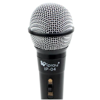 IPLAY ไมโครโฟนพร้อมสายยาว 2 เมตร รุ่น Ip-04 ไมค์คาราโอเกะ ไมค์ลอย ไมค์แบบมีสาย