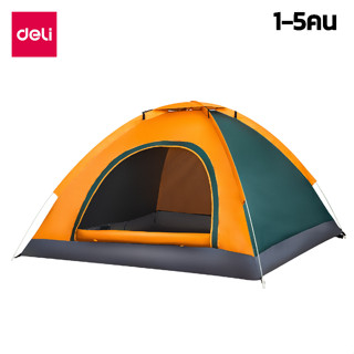 เต็นท์แคมป์ปิ้ง เต้นท์กลางแจ้ง เต็นท์สนาม Camping Tent สำหรับครอบครัวตั้งแต่ 1-5คน มีหลังคากันน้ำ กางอัตโนมัติ pandas