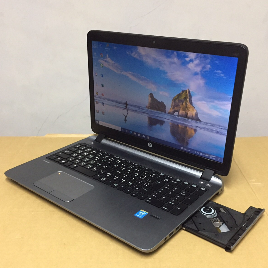 โน๊ตบุ๊คมือสอง HP Probook 450 G2 Corei3-4030(RAM:4gb/HDD:500gb)จอใหญ่15.6นิ้ว