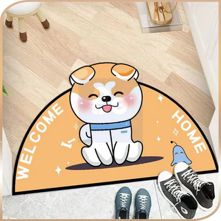 พรมเช็ดเท้า มีกันลื่น ลายการ์ตูน พรมปูพื้น ลายการ์ตูนน่ารัก ตกแต่งบ้าน ห้องนั่งเล่น ห้องครัว ห้องน้ำ กันลื่น