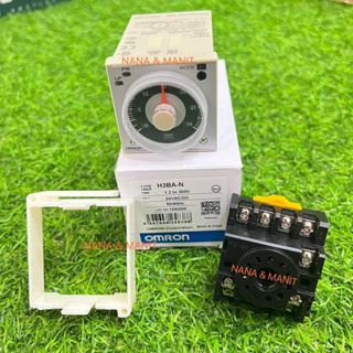 ทามเมอร์  H3BA-N (1.2S to 300h)  24 VAC/DC 220VAC  Power On Delay Timer(พร้อมซ๊อกเก็ต)11ขา