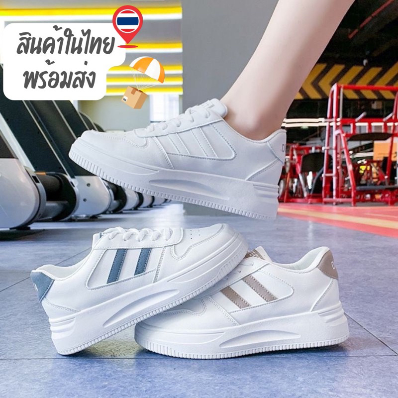 มีสินค้าพร้อมส่ง รองเท้าผ้าใบแฟชั่น รุ่นใส่แล้วสูง(นส.)