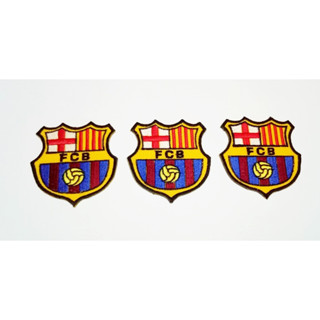 barcelona ตัวรีดเสื้อ ปักเสื้อผ้า ตกแต่งเสื้อผ้า ทนทาน งาน diy 3 ชิ้น