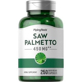 Saw Palmetto 450 mg. (250เม็ด) ปาล์มใบเลื่อย บำรุงต่อมลูกหมาก ผมร่วง ผมบาง หัวล้าน จากกรรมพันธุ์