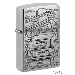 Zippo 48713 Bottom Stamps Design ของแท้ Made in USA