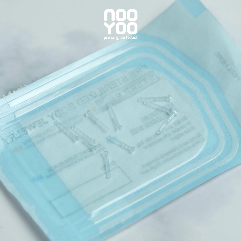 NooYoo ต่างหูสำหรับผิวแพ้ง่าย Ear Retainer 0.8 mm