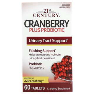 21st Century, Cranberry Plus Probiotic, 60 Tablets