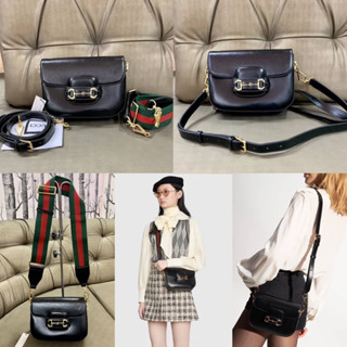 Cuc Horsebit Mini bag black leather