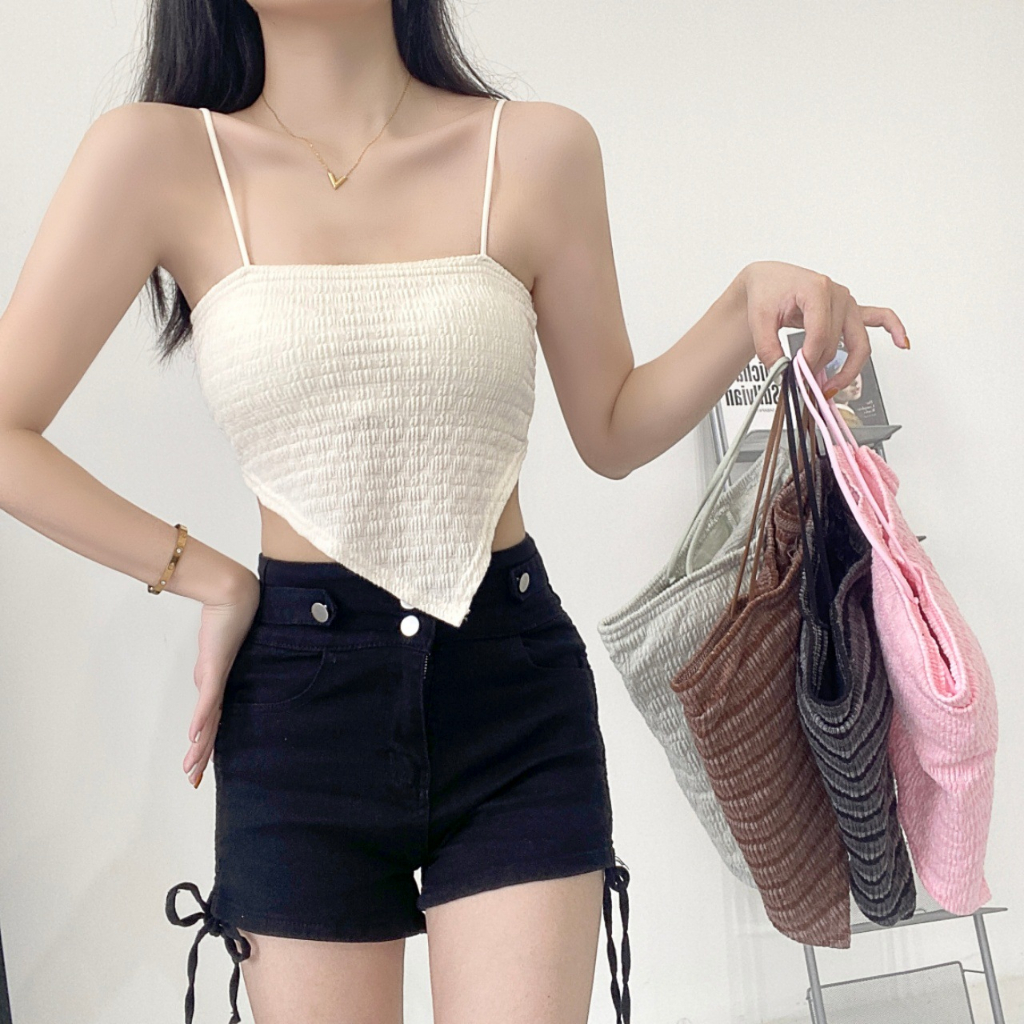 สินค้าพร้อมส่งจากไทย Angle Bra (N767) สายเดี่ยวสามเหลี่ยมดีไซน์เก๋ น่ารักสไตล์เกาหลี