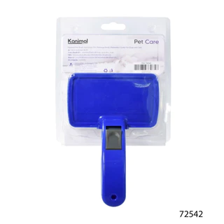 [72542] Kanimal Brush แปรงหวีขนสุนัข หวีสางขนแมว นวดขนผ่อนคลาย สำหรับสุนัขและแมว Size L ขนาด 20x12 ซม. (สีน้ำเงิน)