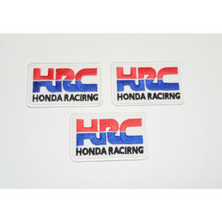 ตัวรีดติดเสื้อ ฮอนด้า เรซซิ่ง Honda Racing อาร์มปัก ตกแต่งเสื้อผ้า 3 ชิ้น