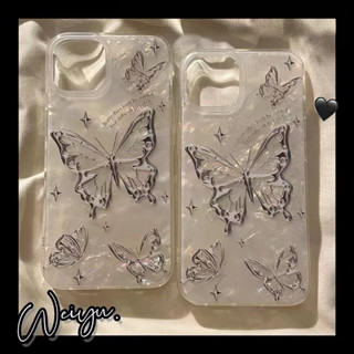 🔥ส่งจากไท🦋ผีเสื้อ เคสไอโฟน 14Pro max ความงาม ins ขั้นสูง เคส for iPhone 14 12 13 11 12Pro 13Pro max case Butterfly