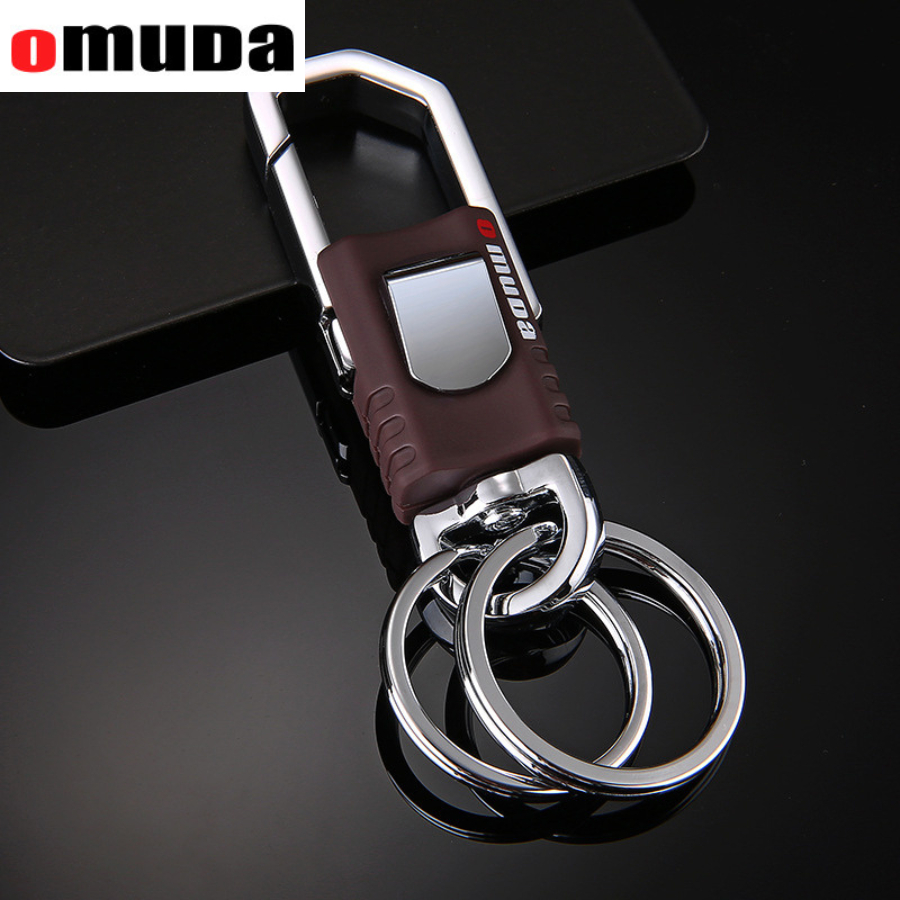 พวงกุญแจ OMUDA 3713 สำหรับ​ รถยนต์ รถมอเตอร์ไซค์ และอื่นๆ วัสดุสแตนเลสแข็งแรง ดีไซน์สวยงาม