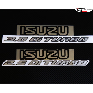 Sticker ชุดสติ๊กเกอร์ ISUZU 2.5 Di-TURBO / ISUZU 3.0 Di-TURBO ติดฝาท้ายกระบะ อีซูซุ ISUZU D-MAX ปี 2002 ขึ้นไป