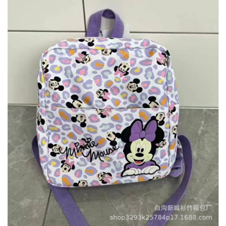 กระเป๋าเป้Mickey  งานใหม่ป้าย ZARA น่ารักมากก ม่วงพาสเทล  ขนาด : 26*21*10 cm 🌈สินค้าจริงรูปหลัง