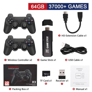 🪄รุ่นใหม่🪄X2เกมคอนโทรลเลอร์ 4K  เครื่องเล่นเกมมือถือไร้สาย สำหรับ PS1 FC GBA PSP***64GB/128GB🔥