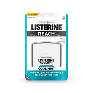 Listerine Cool Mint Interdental Floss, Oral Care, 55 Yards ไหมขัดฟัน ขจัดคราบพลัค