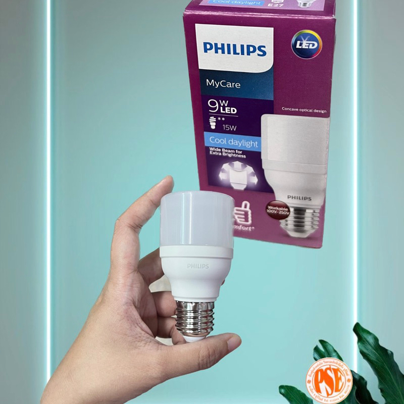 PHILIPS หลอดไฟ 9W แสงเดย์ไลท์ mycare