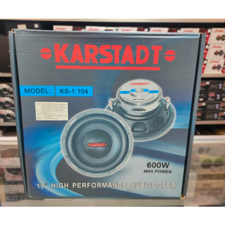 ​ลำโพงซับวูฟเฟอร์ 10นิ้ว KARSTADT รุ่น KS-1.104 ว้อยซ์คู่ หน้าดอกเย็บ 600 วัตต์ (ราคา 1 ชิ้น)