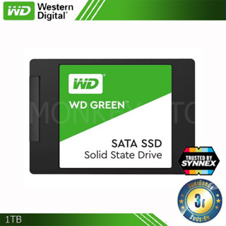 【จัดส่งตลอด 24 】WD GREEN SSD (เอสเอสดี) 120GB 240GB 480GB 960GB SATA III 2.5” เหมาะสำหรับโน๊ตบุ๊คและเดสก์ท็อป-h