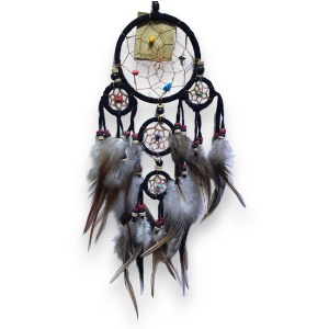 Dream catcher size 9 cm. (เครื่องรางดักความฝัน) DC912